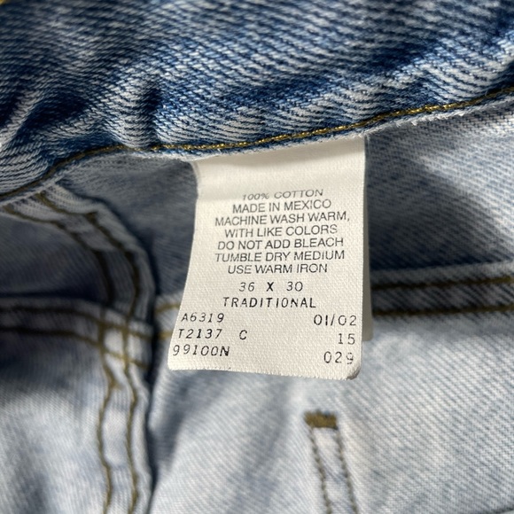 Vintage Y2K Harley Davidson Blue denim traditional fit jeans men’s size 36 - Picture 6 of 8